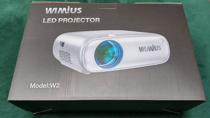 WiMiUS W2プロジェクター ミニ 小型 8500LM 1080PフルHD ズーム機能 