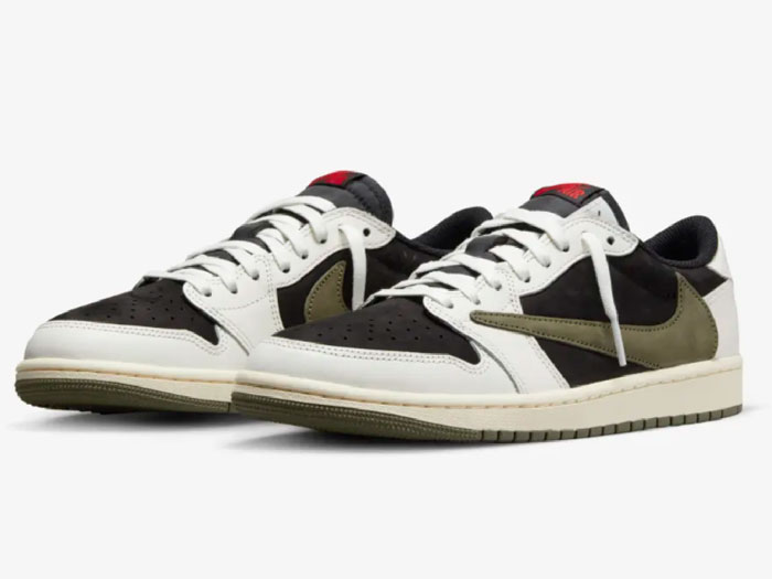 Travis Scott × Nike WMNS Air Jordan 1 Low OG SP “Medium Olive”当選